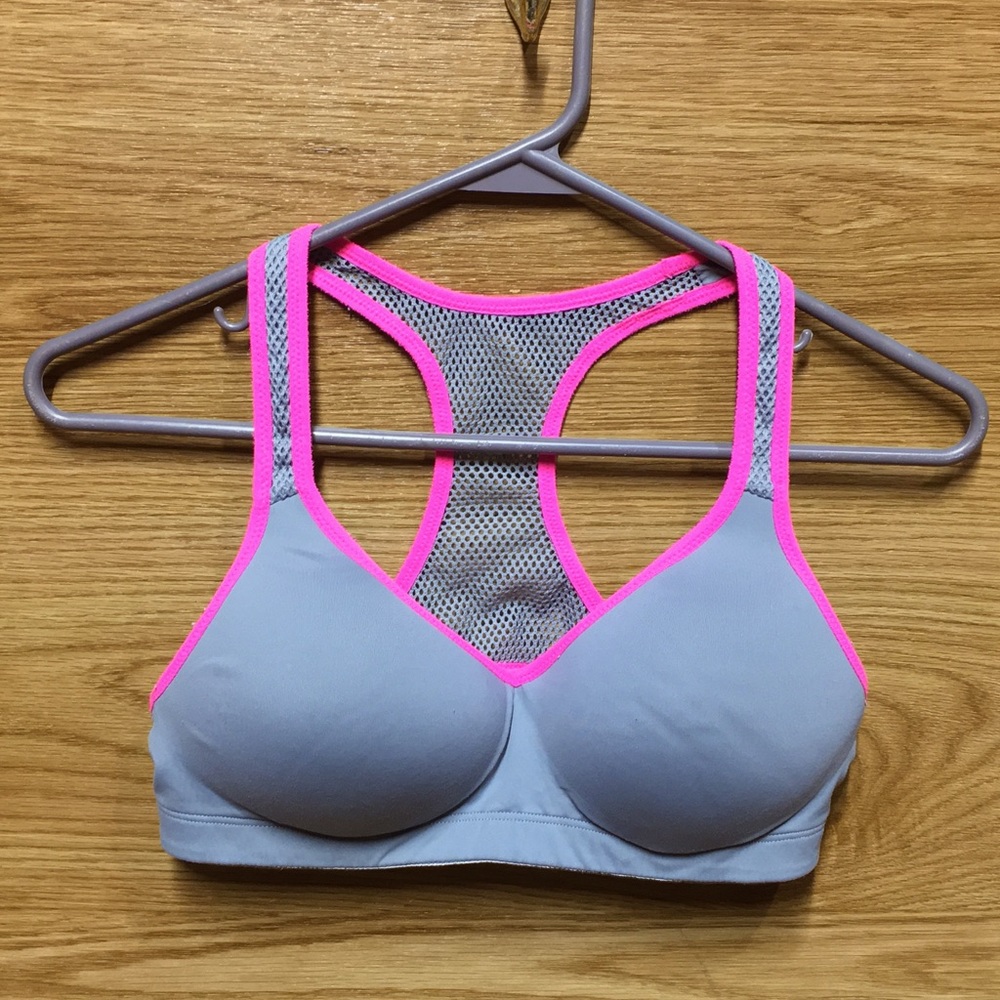 - Victoria’s Secret PINK yoga sports bra